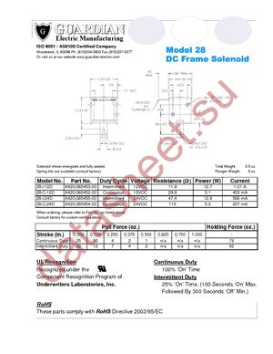 28-C-12D datasheet  